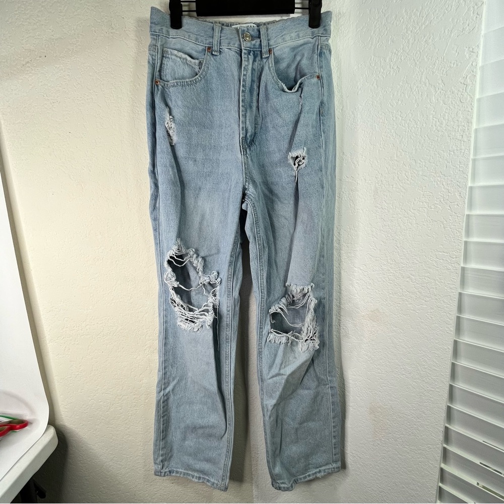 Wax Jean Highrise Ripped Jeans